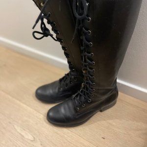 Frye Melissa tall boot lace